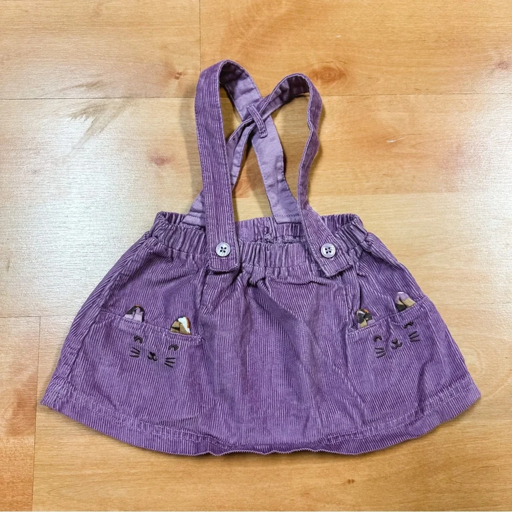 Carters Purple & Brown 3-Piece Floral Jumper Set Baby Girls 3M